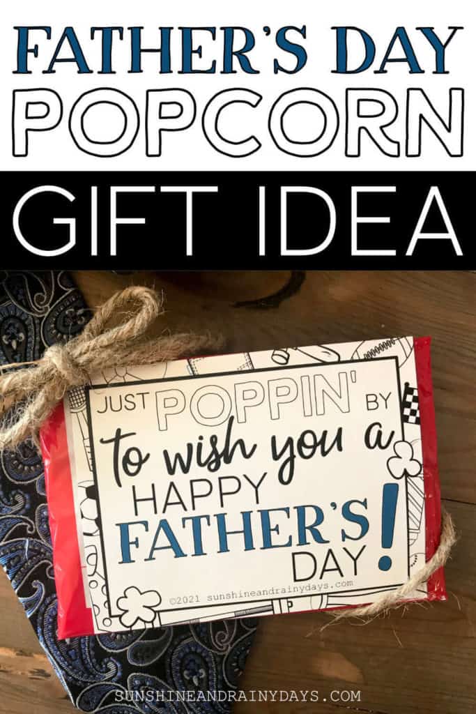 Father's Day Microwave Popcorn Tag