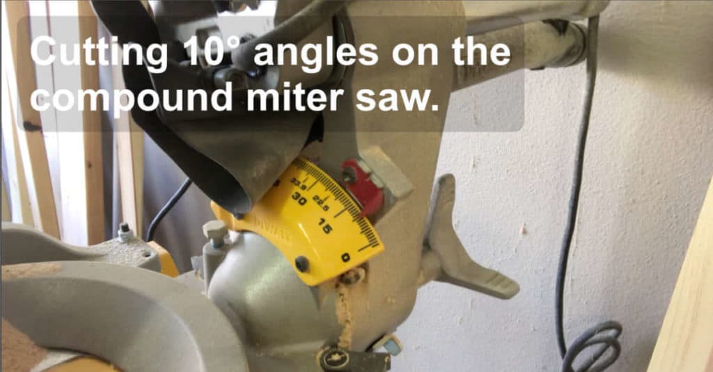 10° cuts on a compound miter saw.