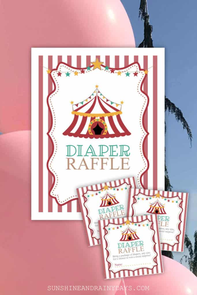 Printable Diaper Raffle Tickets