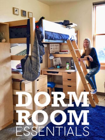 College dorm room.