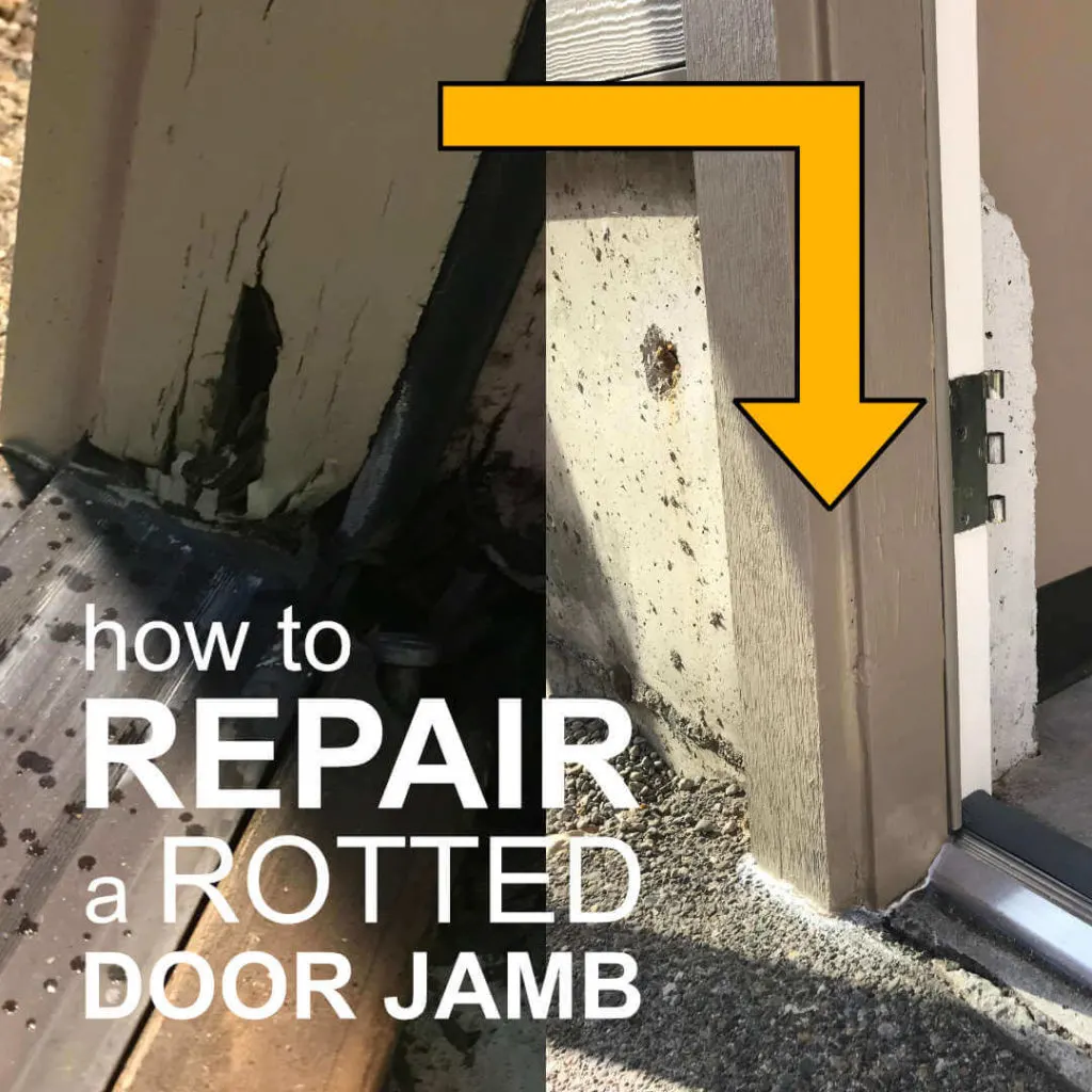 How to repair a rotted door jamb.