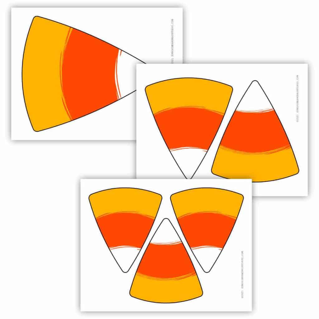 Printable Candy Corn Banner Flags