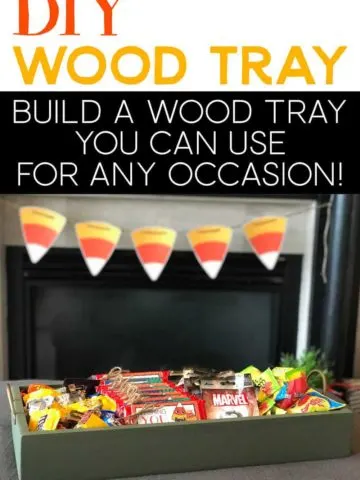 DIY Wood Tray full of Halloween Treats!