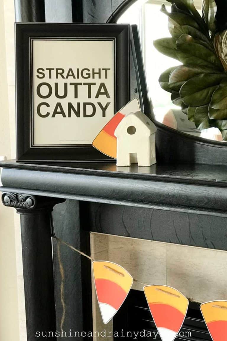 Straight Outta Candy Printable Sign For Halloween