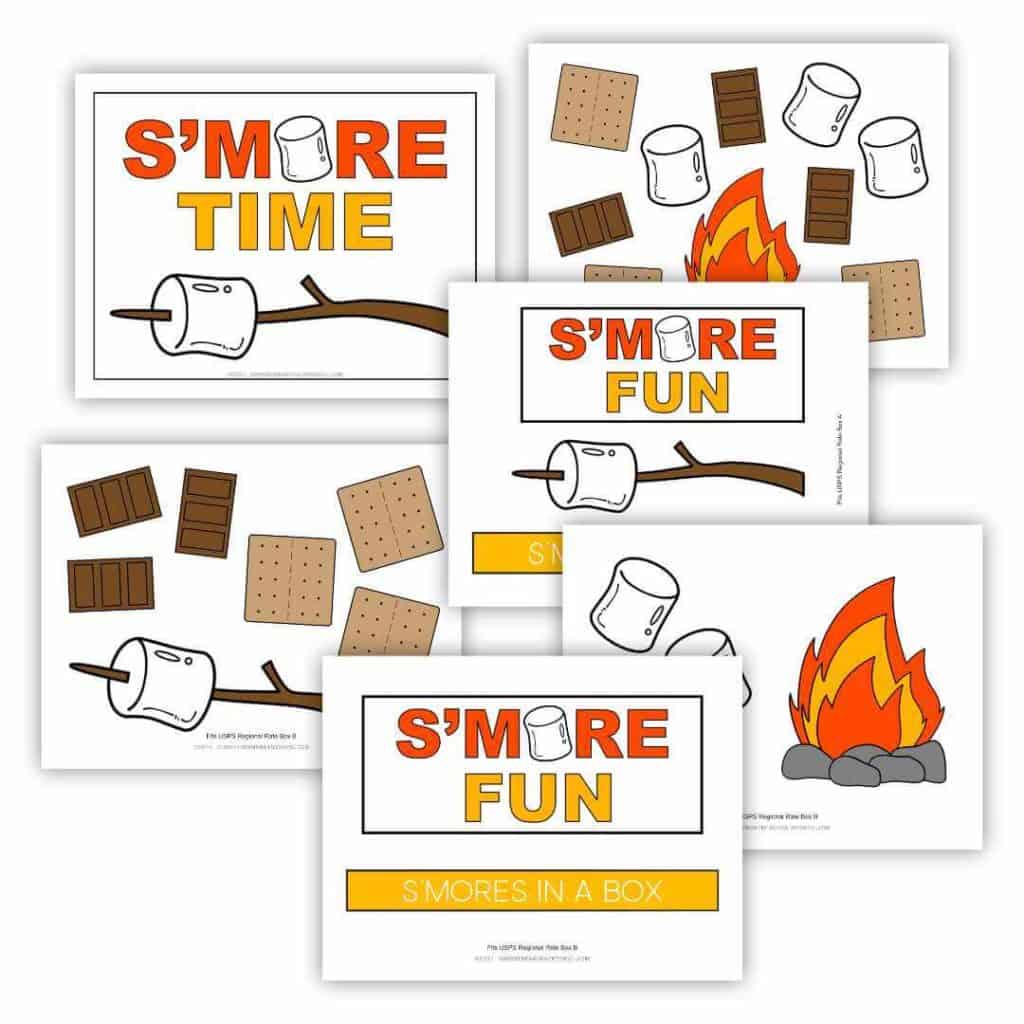 S'more Fun Care Package printables.