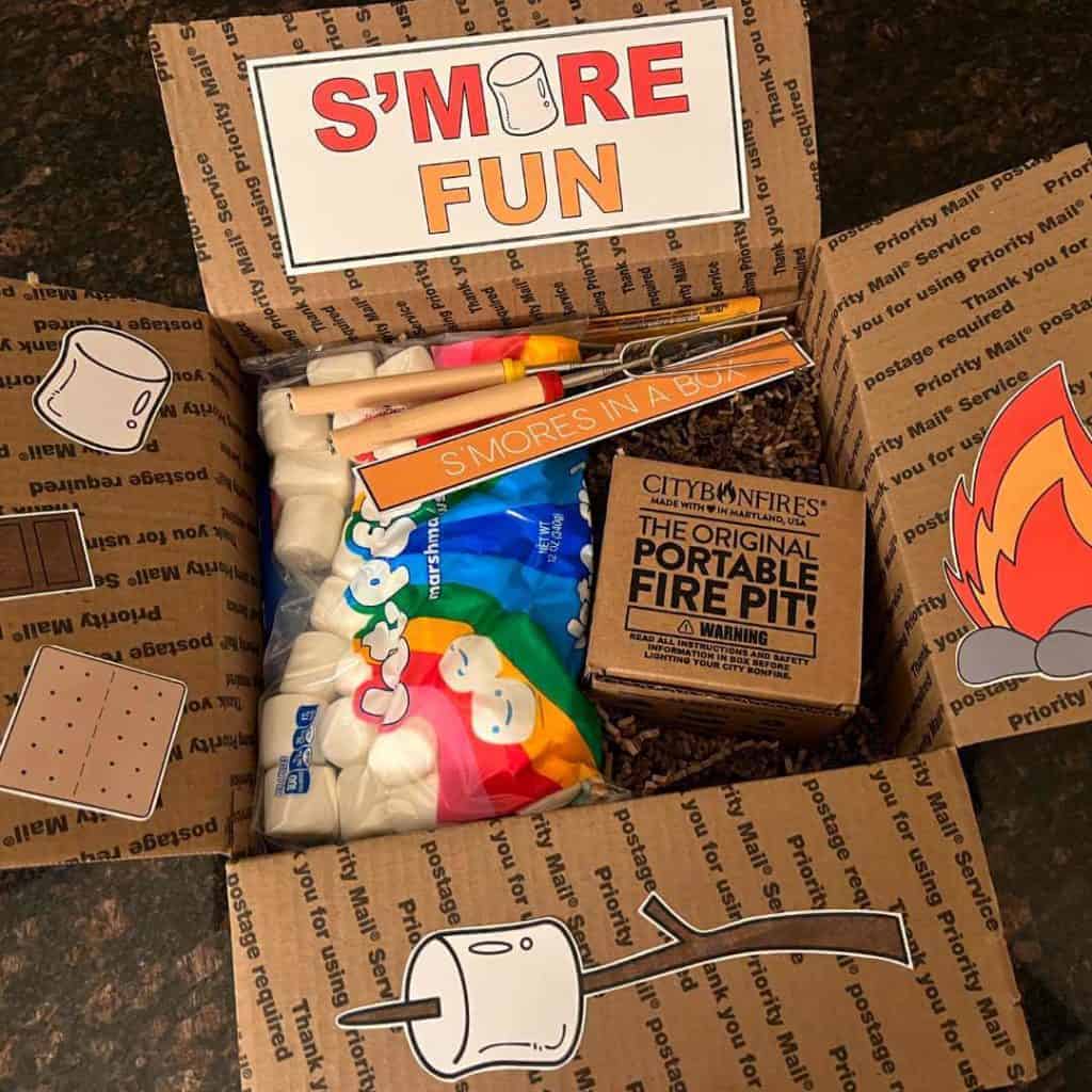 S'more Fun Care Package Ideas in a box!
