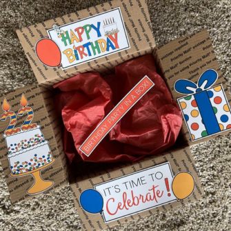 The Best Party In A Box Ideas - Sunshine and Rainy Days