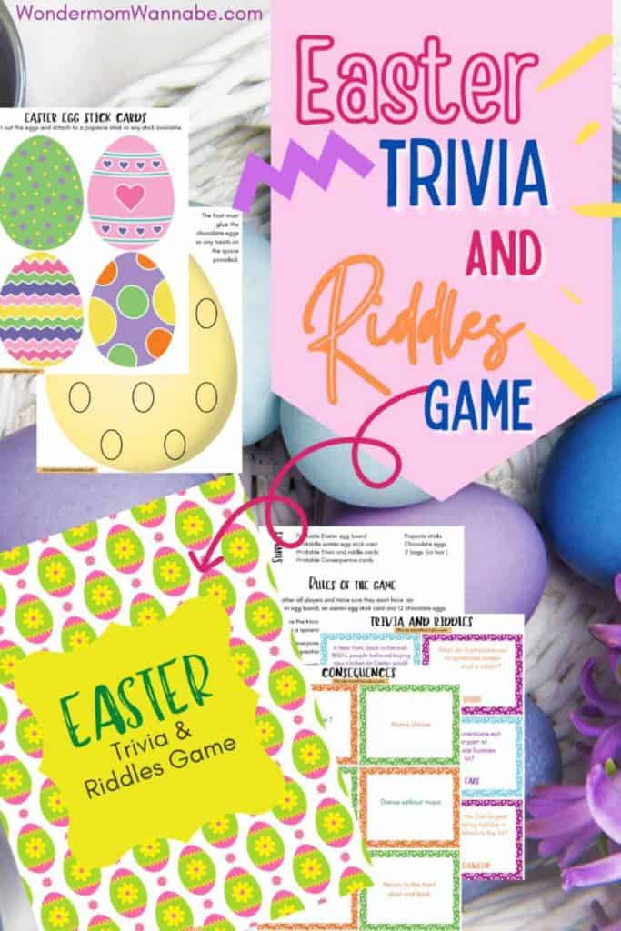 Easter Trivia and Riddles Game printables.