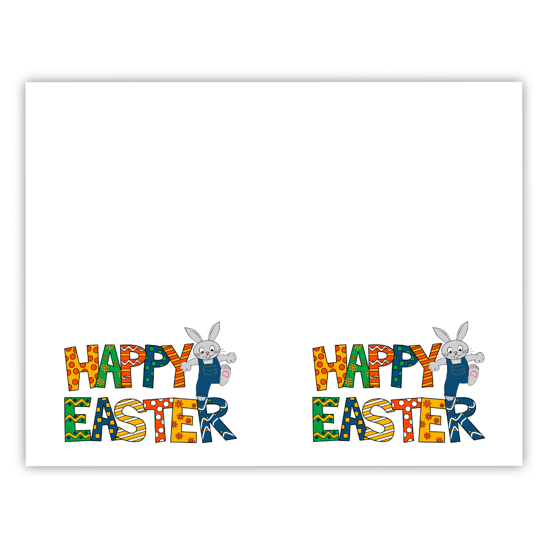 Printable Easter Notecard - Sunshine and Rainy Days