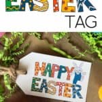Happy Easter tag.