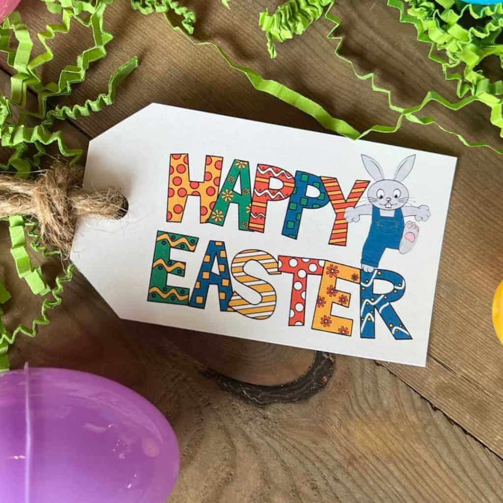 Easter tag you can print at home.