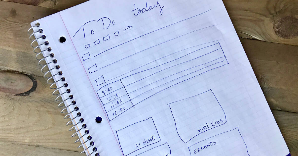 To Do Today printable sketch.