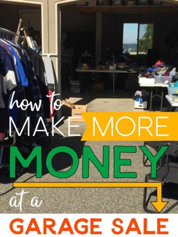 How to make more money at a garage sale.
