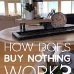A table gifted on Buy Nothing with the text, 'How Does Buy Nothing Work?'