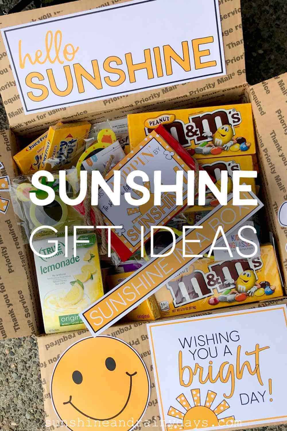 Sunshine Gift Ideas - Sunshine and Rainy Days