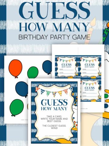 Guess How Many Birthday Party Game