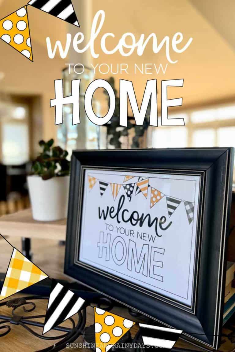 Welcome To Your New Home Sign