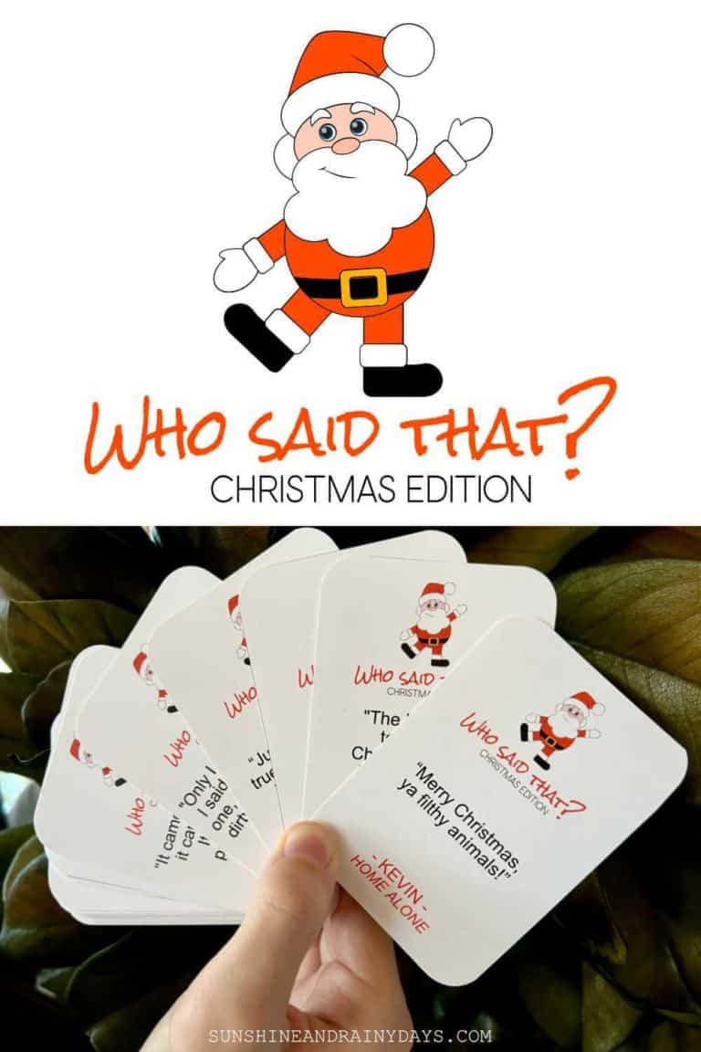 Who Said That Christmas Game