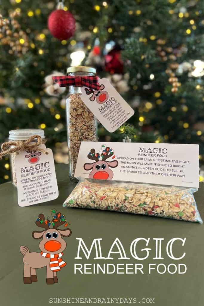 Magic Reindeer Food Recipe And Printable Poem - Sunshine and Rainy Days