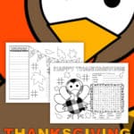 Thanksgiving Activity Sheet Pages