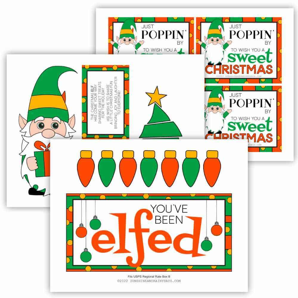 You've Been Elfed Box Decor Printables