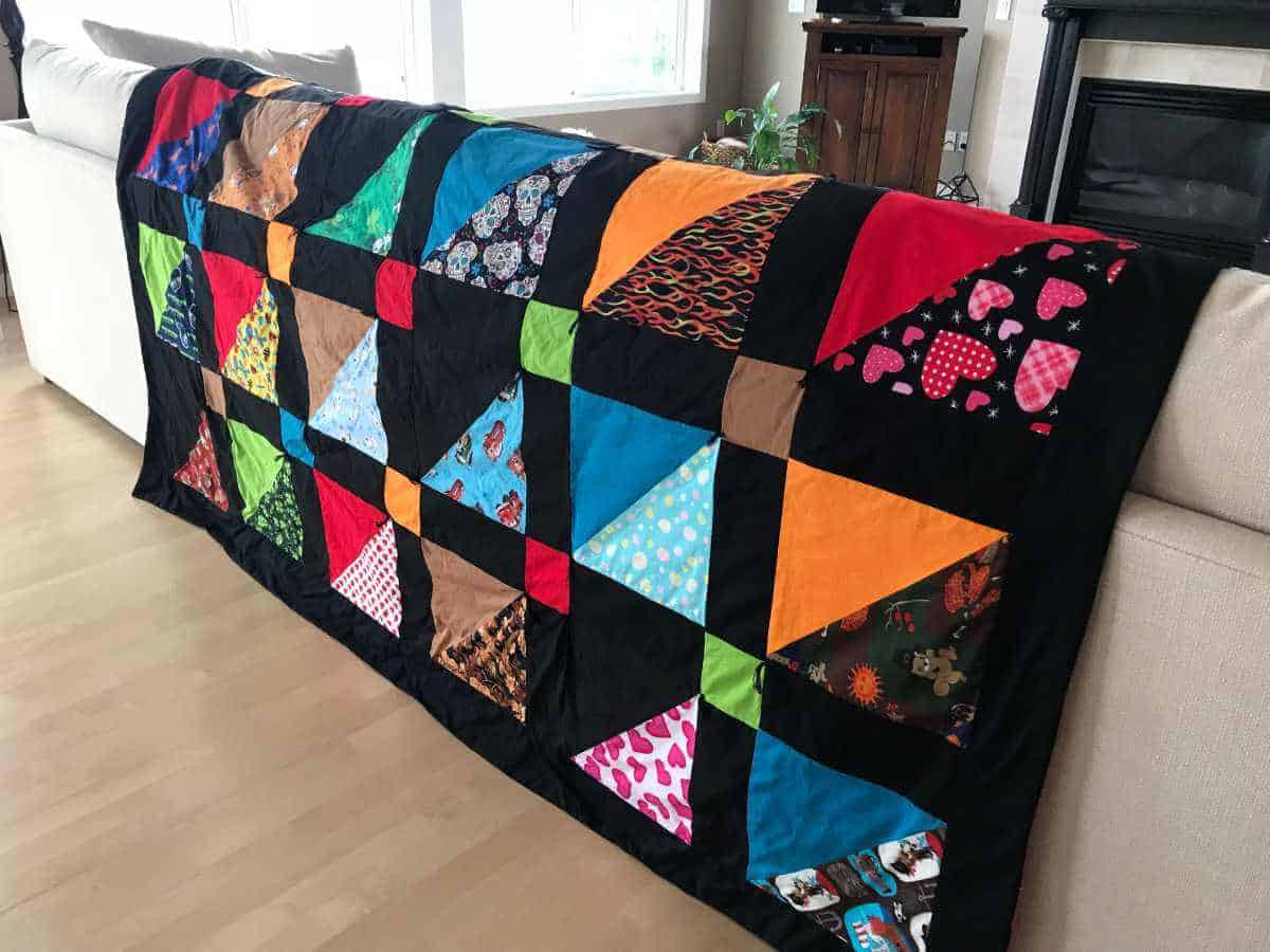 How To Make A Quilt Out Of Dog Bandanas Sunshine and Rainy Days