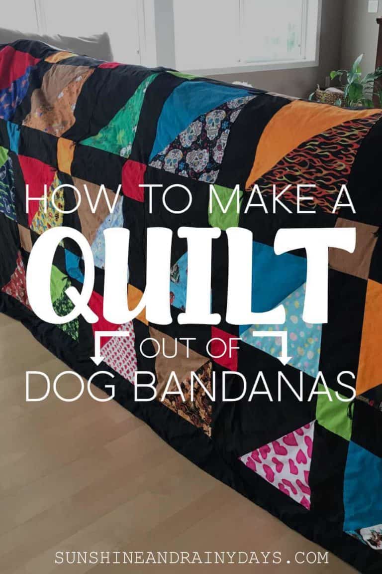How To Make A Quilt Out Of Dog Bandanas