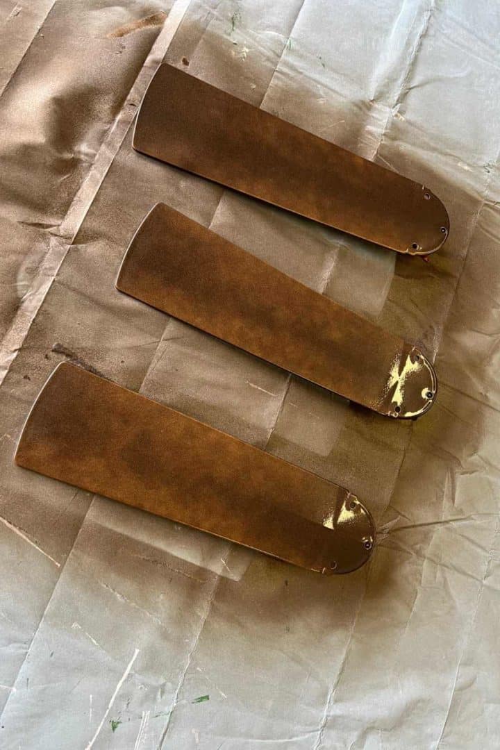 How To Paint Ceiling Fan Blades Sunshine and Rainy Days