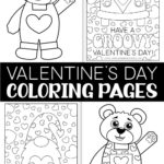 Valentine's Day coloring pages you can print at home.