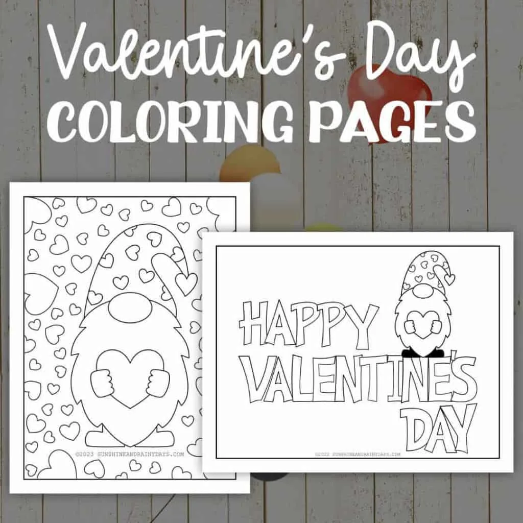 Valentine's Day Coloring Pages you can print at home!