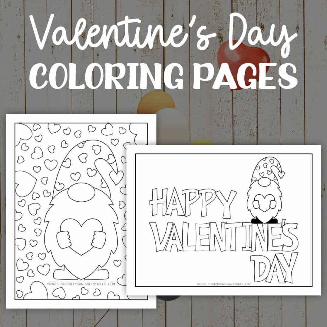 The Best Valentine's Day Coloring Pages - Sunshine and Rainy Days