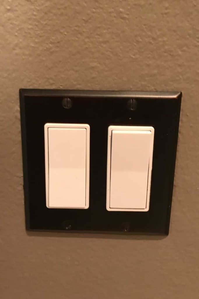 Light switch plate.