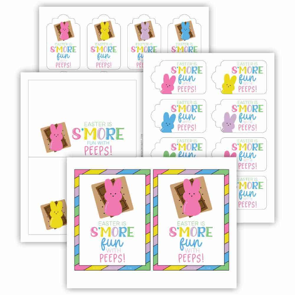 Easter Is S'more Fun Printable Tags