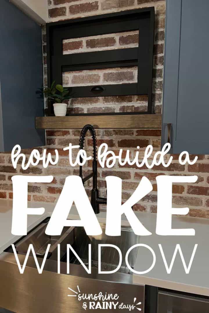 DIY Fake Window Frame For Decor - Sunshine and Rainy Days