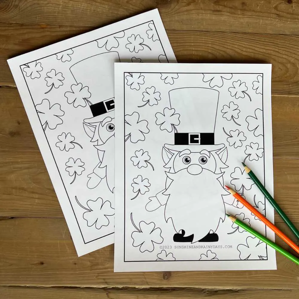 St. Patrick's Day Coloring Sheet