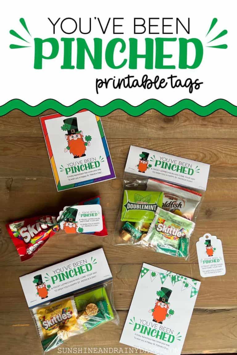 You’ve Been Pinched Printable Tags For St. Patrick’s Day