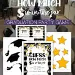 Guess How Much Money Is In The Jar Graduation Party Game Printables