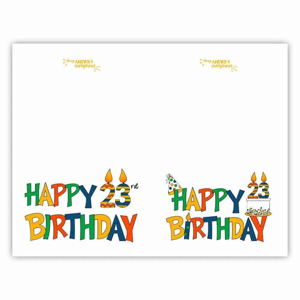 Happy Birthday Card Free Printable - Sunshine and Rainy Days