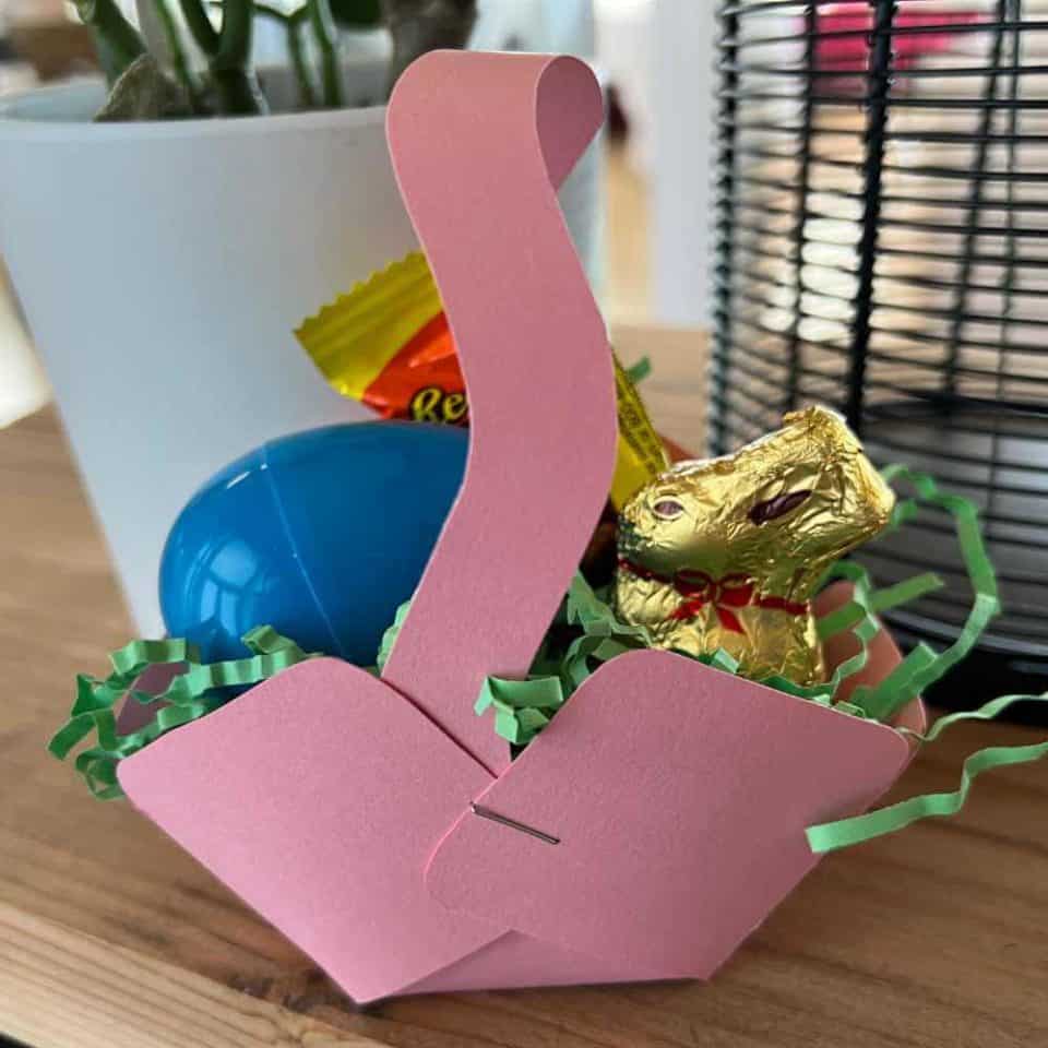 DIY Mini Paper Easter Basket Template Sunshine and Rainy Days