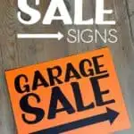 Printable Garage Sale Signs