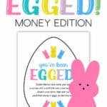 You've Been Egged Money Easter Egg Hunt Printable