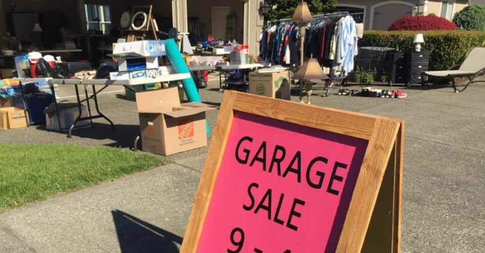 People Who Should NOT Host A Garage Sale - Sunshine and Rainy Days