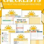 Back To School Checklists to help your kids develop routines.