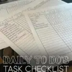 Daily To Do Checklist Printables