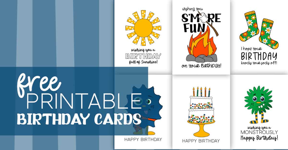 Happy Birthday Card Free Printable - Sunshine and Rainy Days