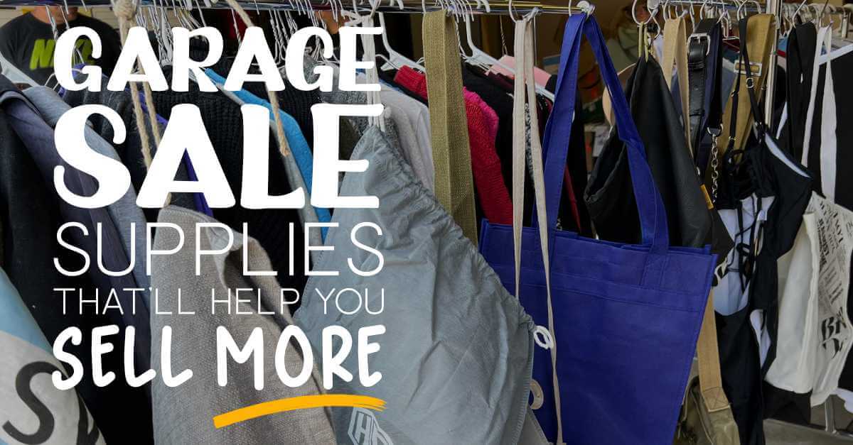 Garage Sale Supplies Sunshine and Rainy Days