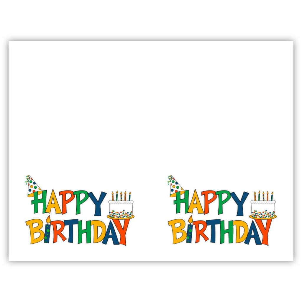 Picture of a Happy Birthday card you can print.