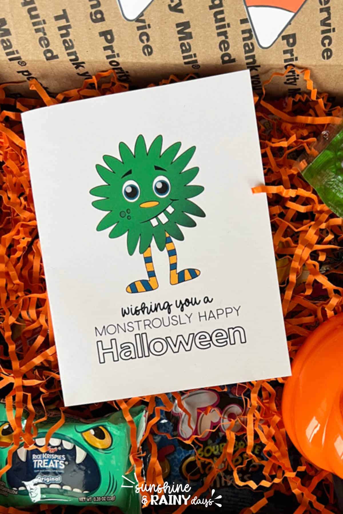 Printable Halloween Cards Sunshine and Rainy Days Printable Halloween Cards Sunshine and Rainy Days