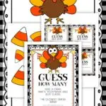 Guess how many Thanksgiving game printable pages.