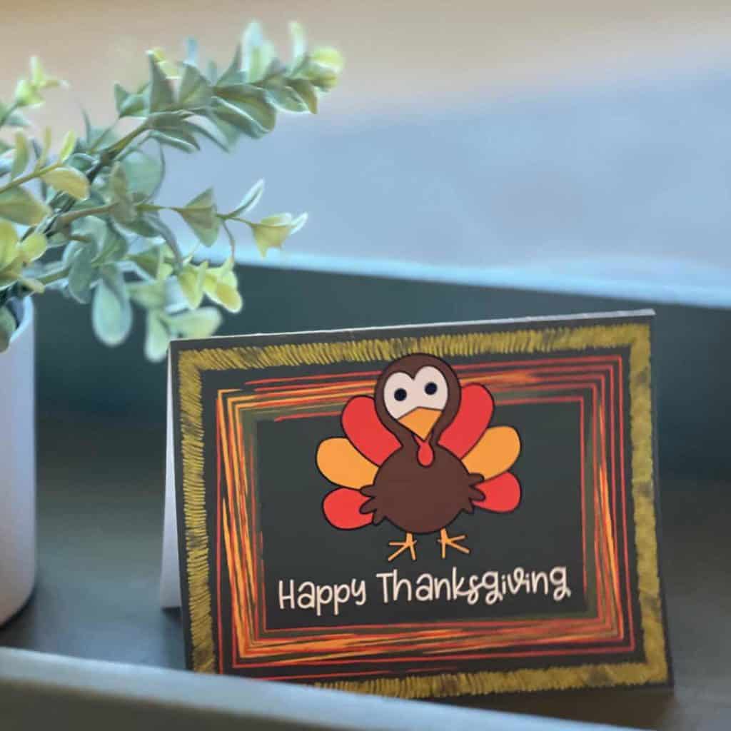 Happy Thanksgiving Card you can print at home!
